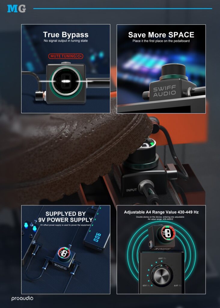 SWIFF Audio C20 Mini Pedal Tuner