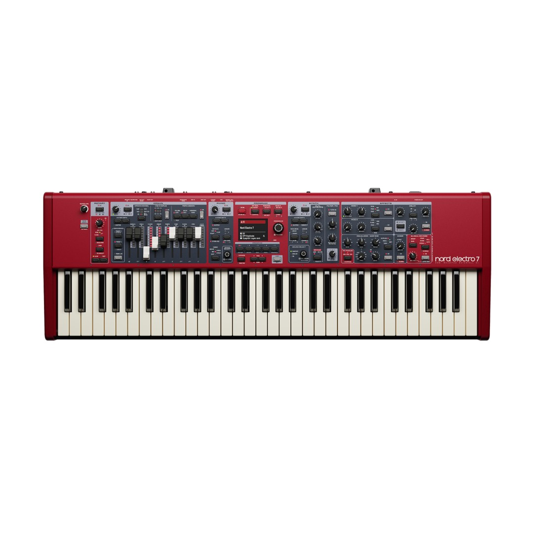 NORD ELECTRO 7 61 61-note Semi-Weighted Waterfall Keybed-Top Front