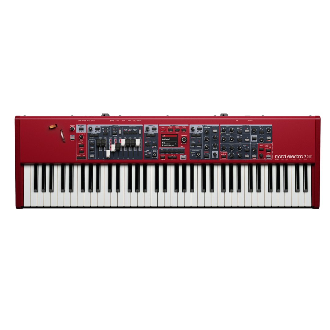 Nord Electro 7 HP 73‑note Kawai Hammer Action Portable Keybed-Top Front