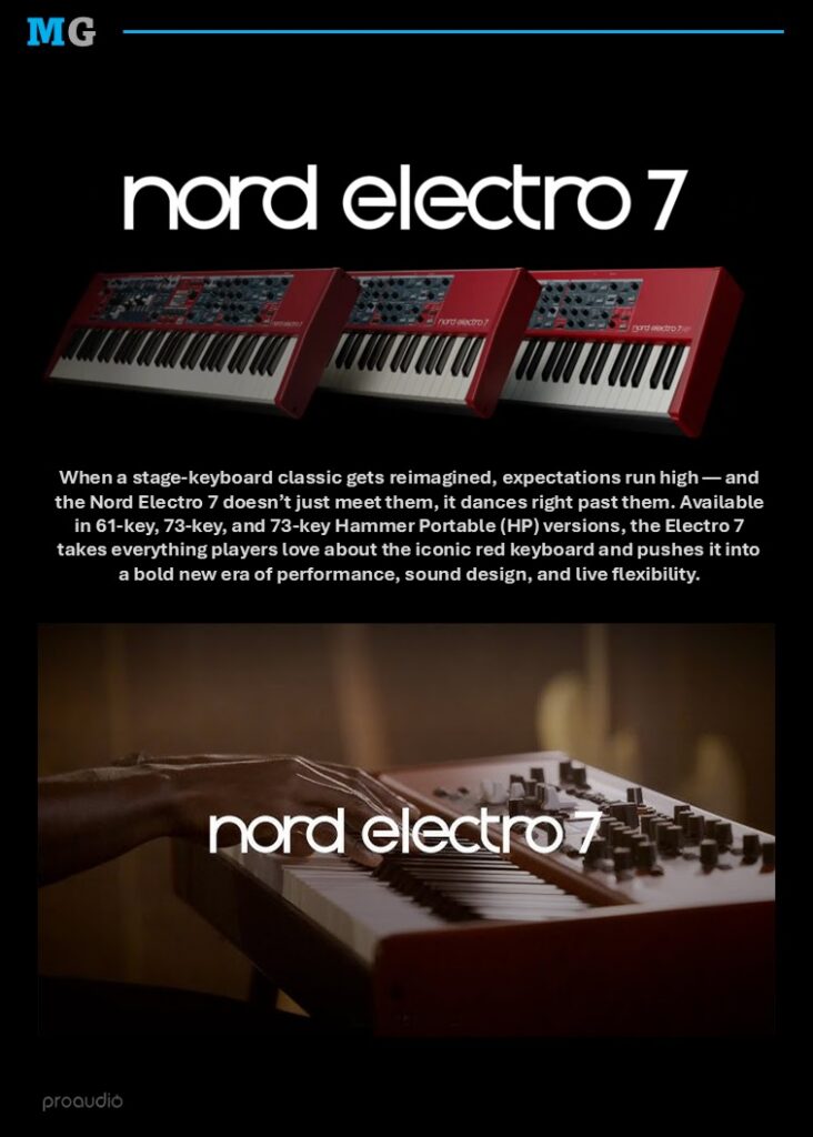 Nord Electro 7 stage keyboard