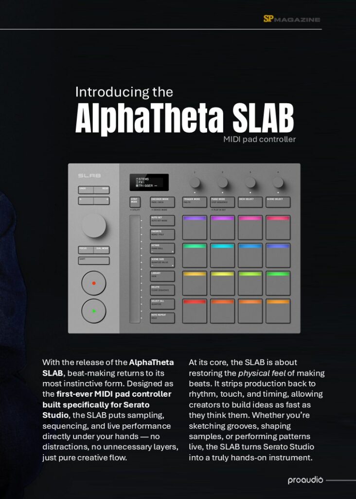 AlphaTheta SLAB controller for Serato Studio