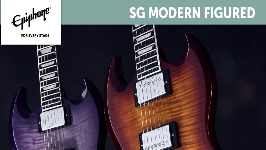 Epiphone SG Modern Figured Purple Burst