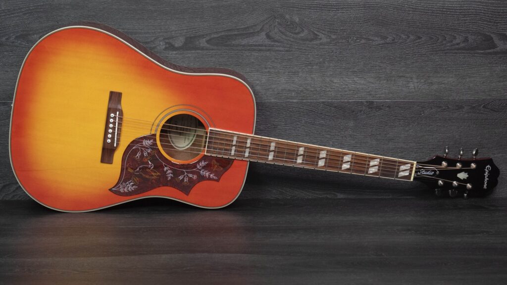 Epiphone Hummingbird Studio Faded Cherry Sunburst