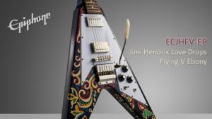 Epiphone Jimi Hendrix Love Drops Flying V Ebony