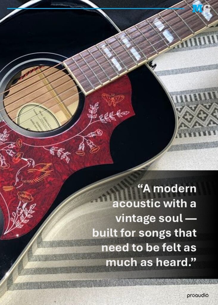 Epiphone Hummingbird Studio Acoustic Electric Transparent Ebony