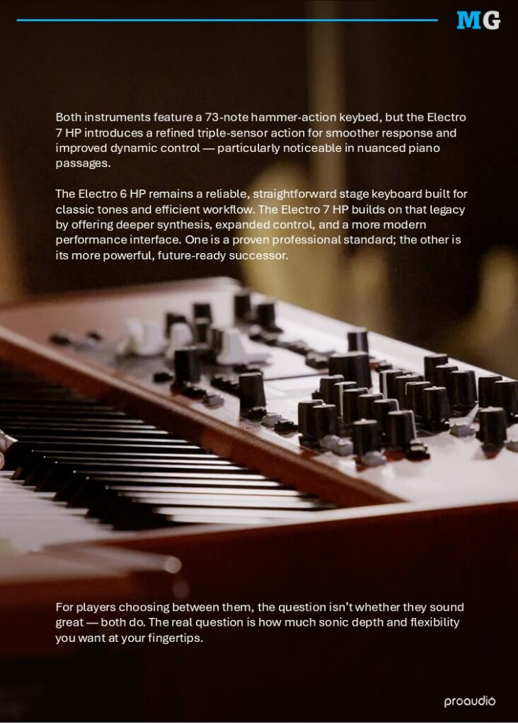 Nord Electro 6 HP vs Nord Electro 7 HP