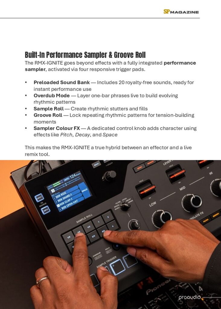 AlphaTheta RMX-IGNITE Professional DJ Effector & Sampler