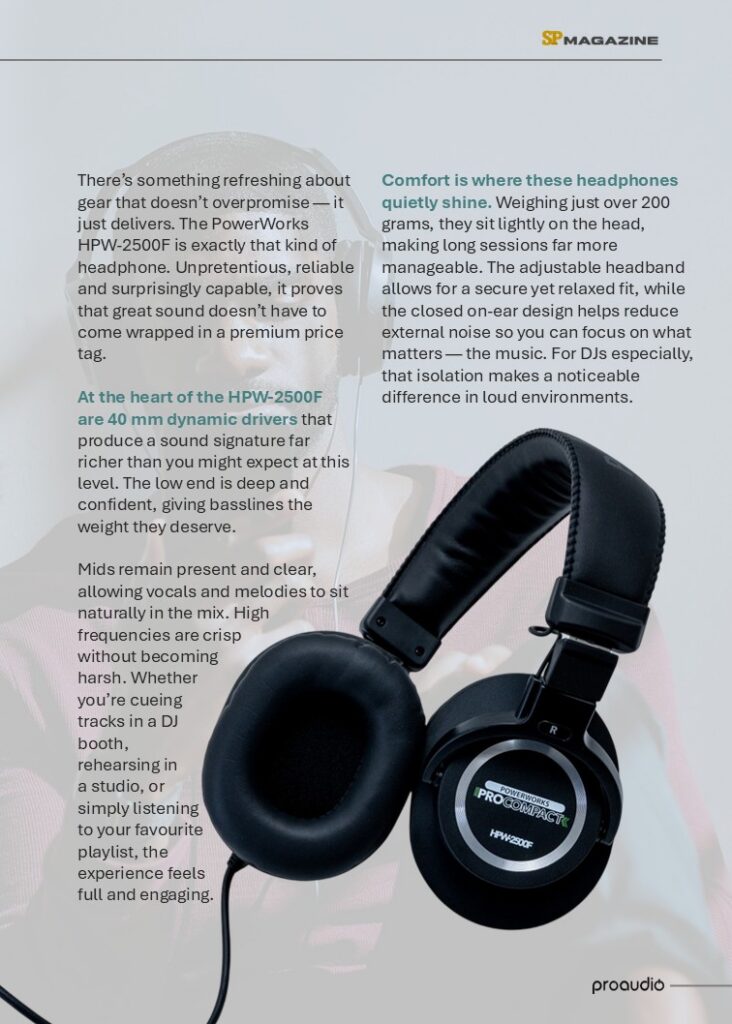 PowerWorks HPW-2500F headphones