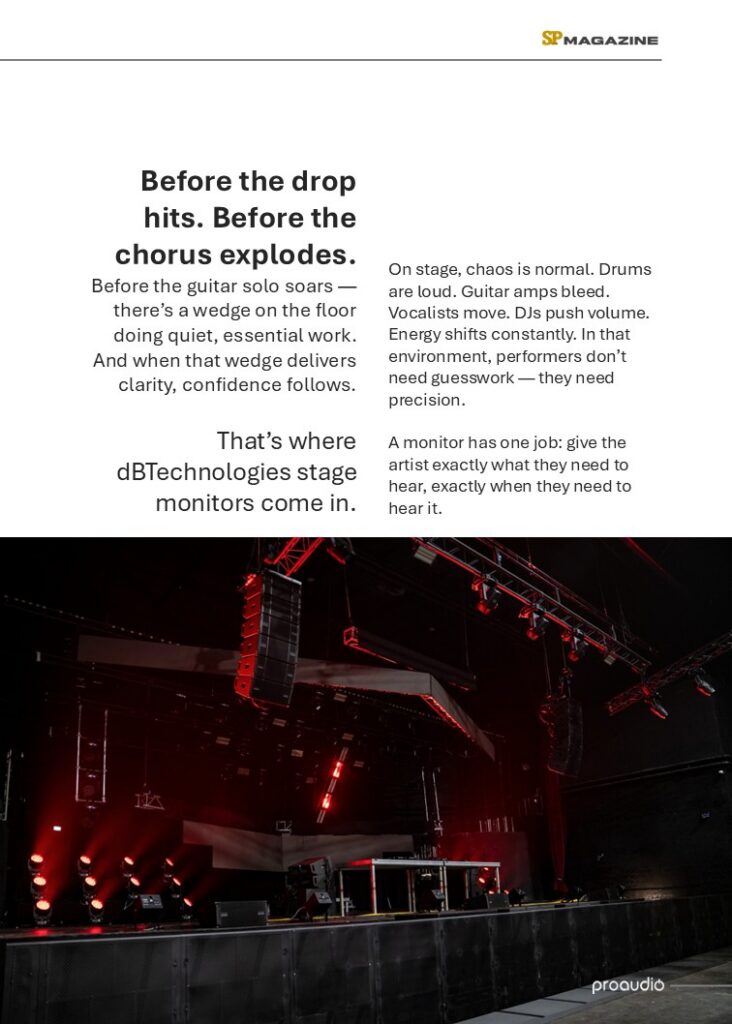 dBTechnologies stage monitors