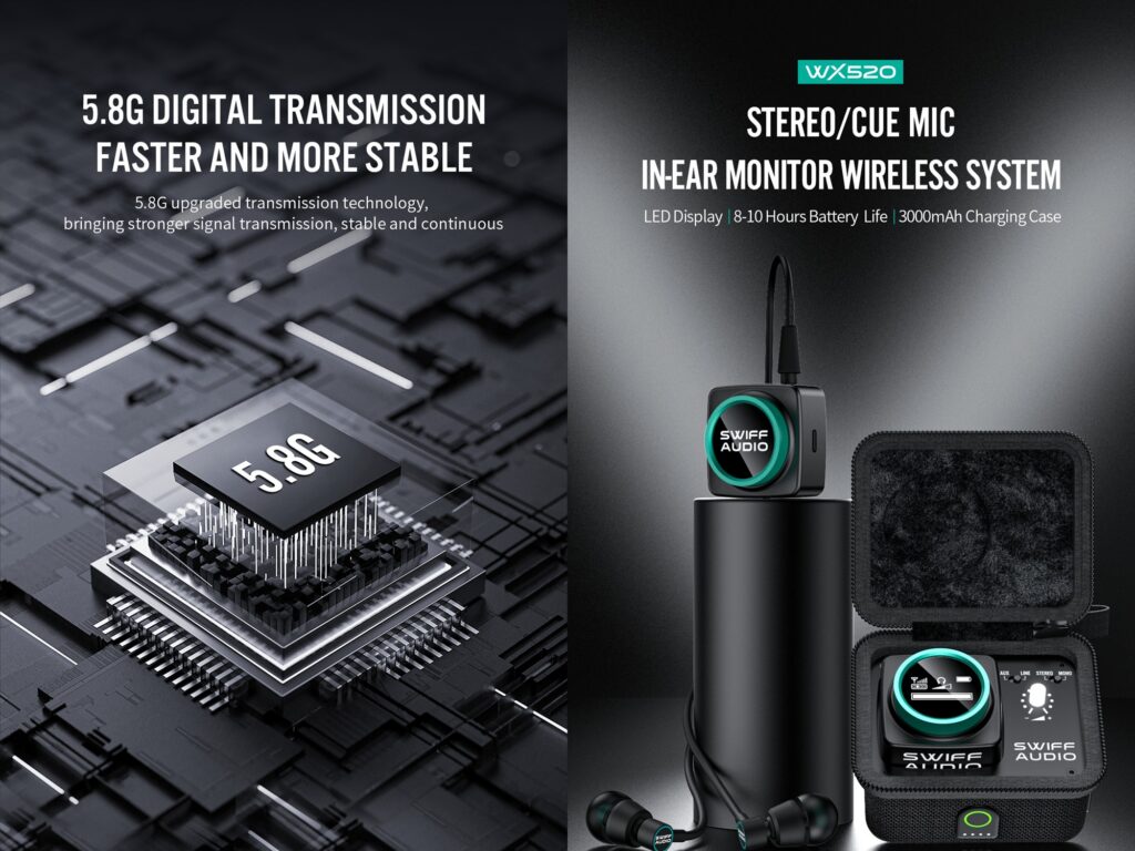 Swiff Audio WX-520 Wireless In-Ear Monitor System