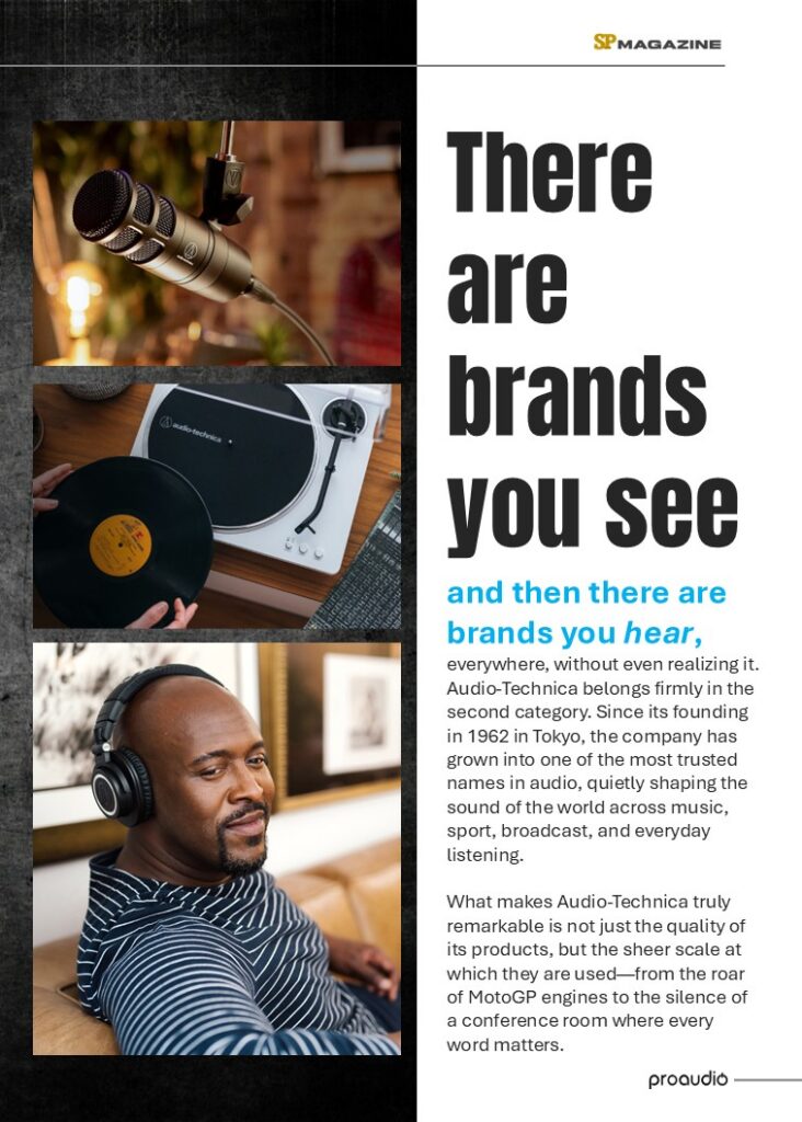 Proaudio Sound Press Magazine April 2026 Audio-Technica The Sound Behind the World