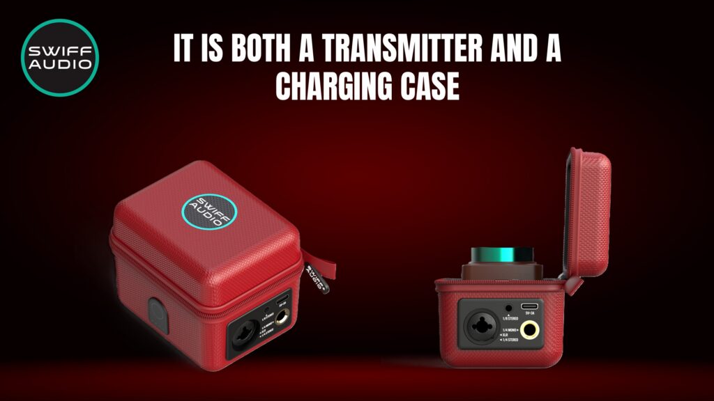 Swiff Audio WX-520 wireless in-ear monitoring system in red