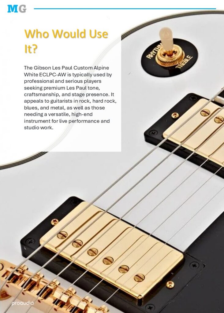 Proaudio MusicGear Magazine May 2026 Epiphone Les Paul Custom Alpine White