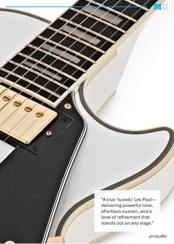 Proaudio MusicGear Magazine May 2026 Les Paul Custom Alpine White - Epiphone