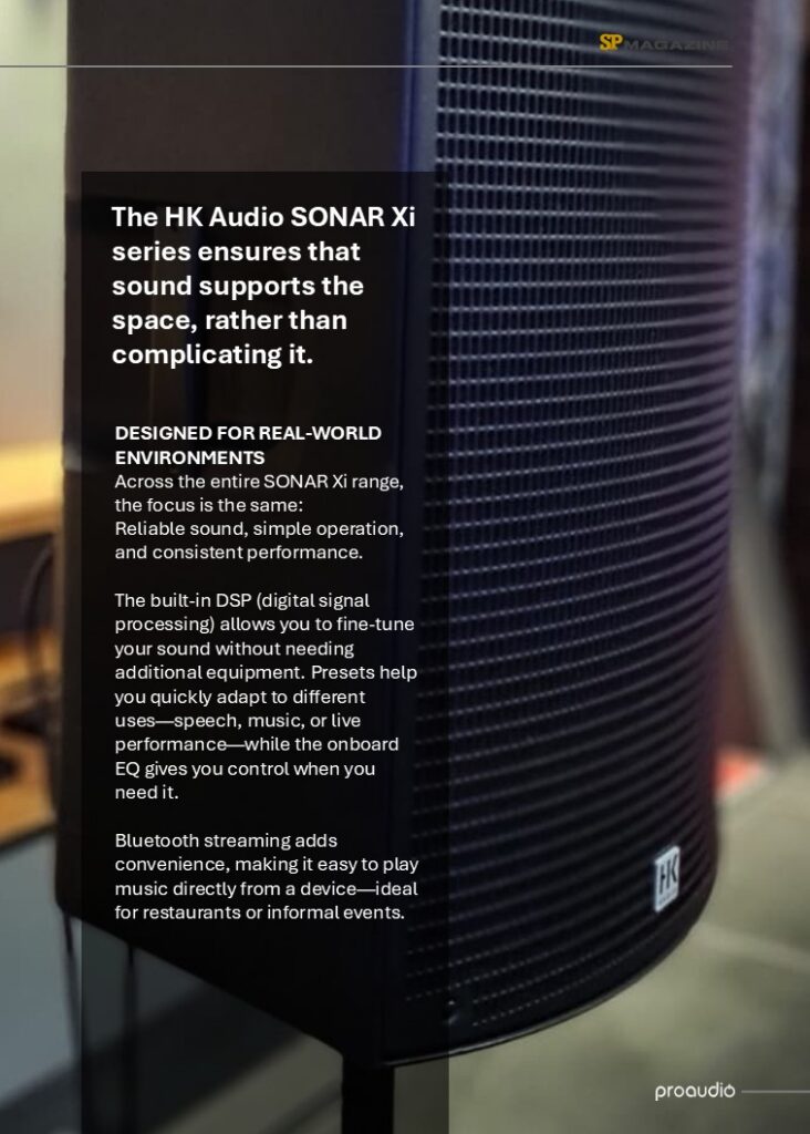Proaudio Sound Press Magazine May 2026 SONAR Xi Series HK Audio