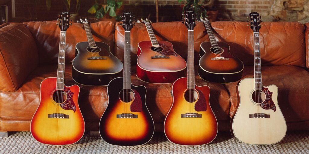 Epiphone J-15 EC Deluxe Vintage Sunburst