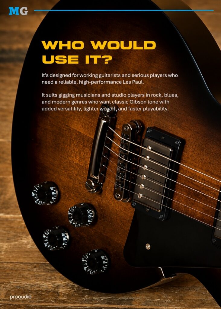 Proaudio MusicGear Magazine July 2026 Gibson Les Paul Studio Modern Smokehouse Satin