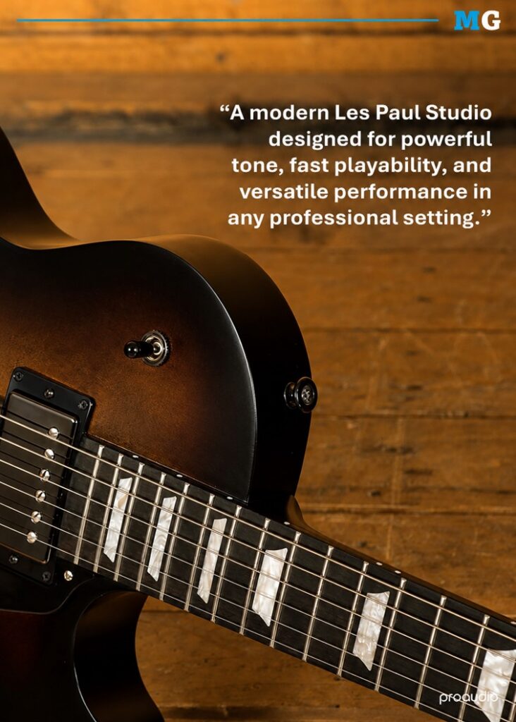 Proaudio MusicGear Magazine July 2026 Les Paul Studio Modern Smokehouse Satin