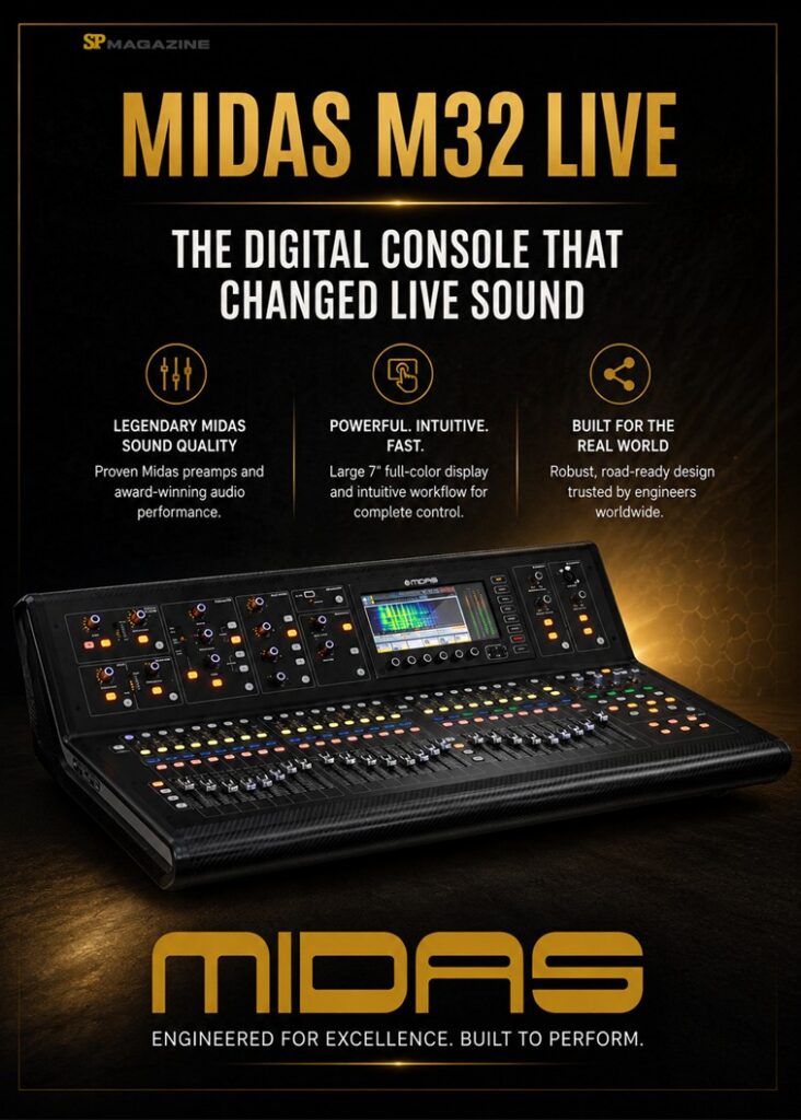 Proaudio Sound Press Magazine July 2026 Midas M32 Live