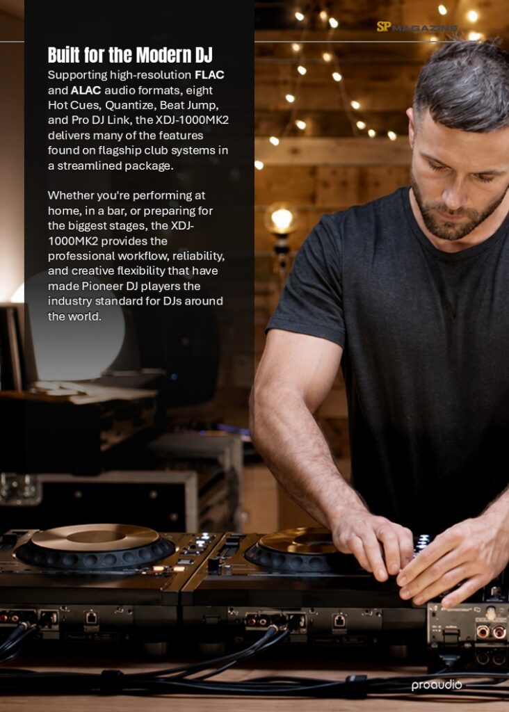 Proaudio Sound Press Magazine July 2026 XDJ-1000MK2 Pioneer DJ