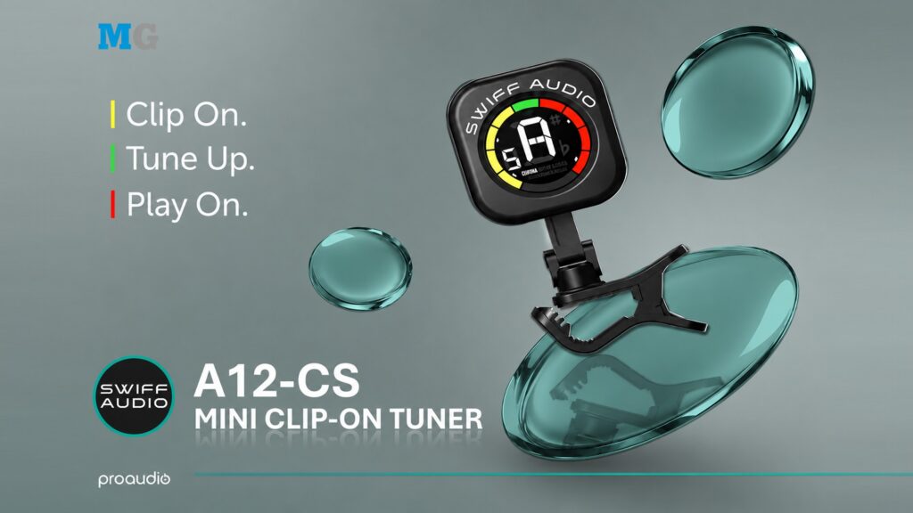 SWIFF Audio A12-CS Mini Clip-On Tuner
