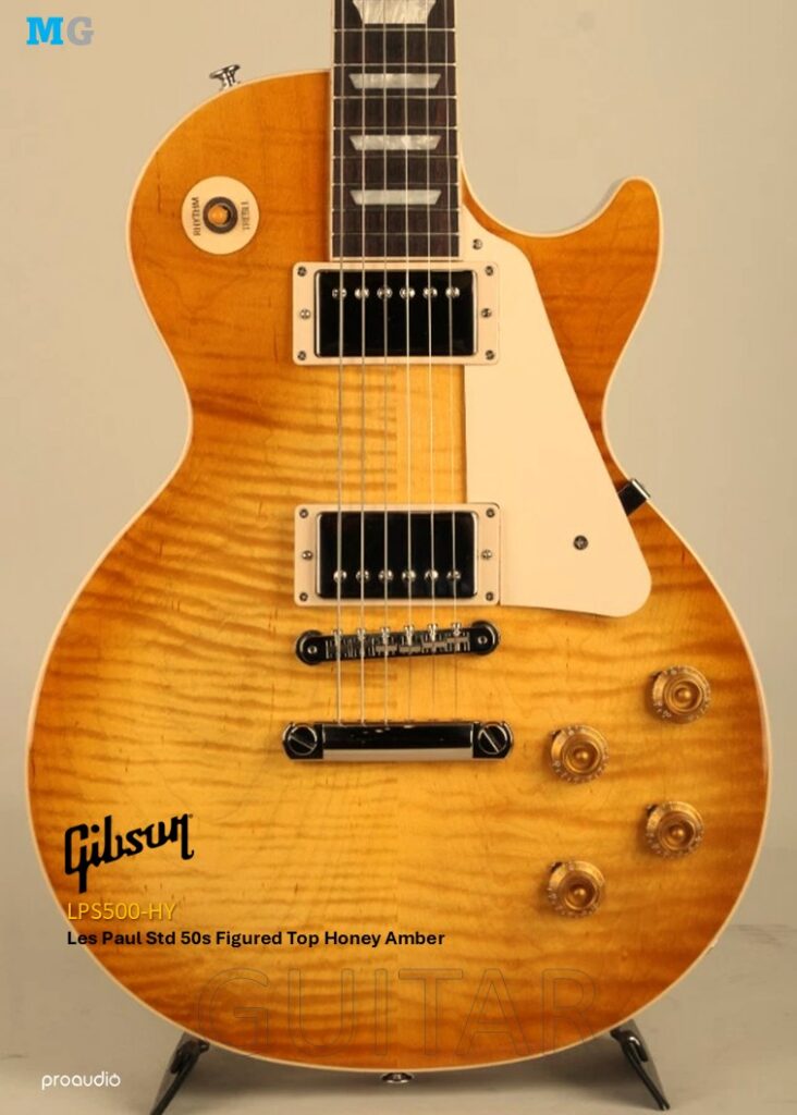 Proaudio MusicGear Magazine August 2026 Gibson Les Paul Standard '50s Figured Top Honey Amber
