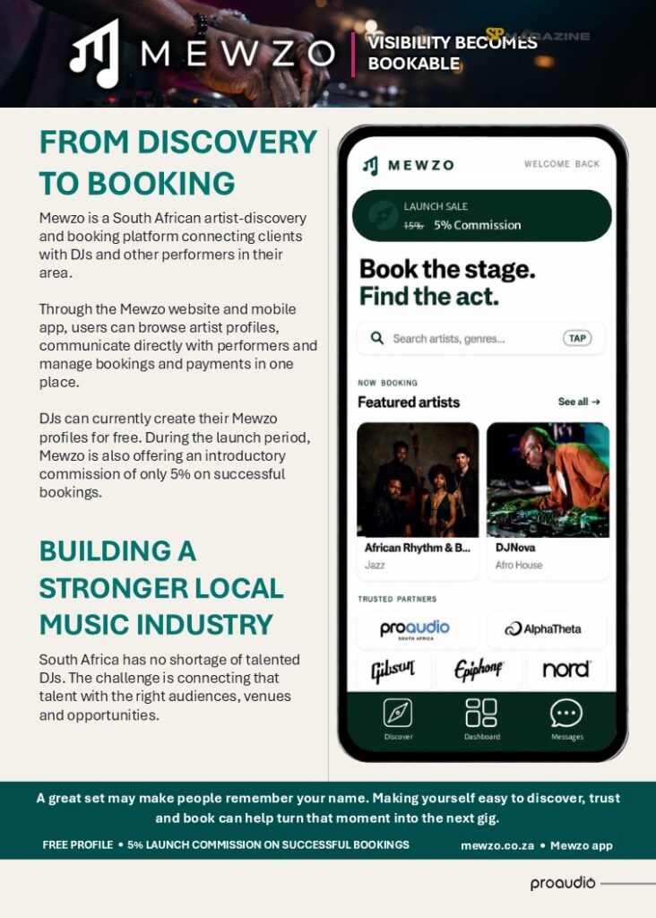 Proaudio Sound Press Magazine August 2026 Mewzo - DJ Booking Platform