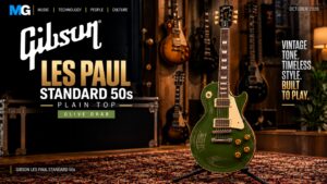 Gibson Les Paul Standard 50s Plain Top in Olive Drab