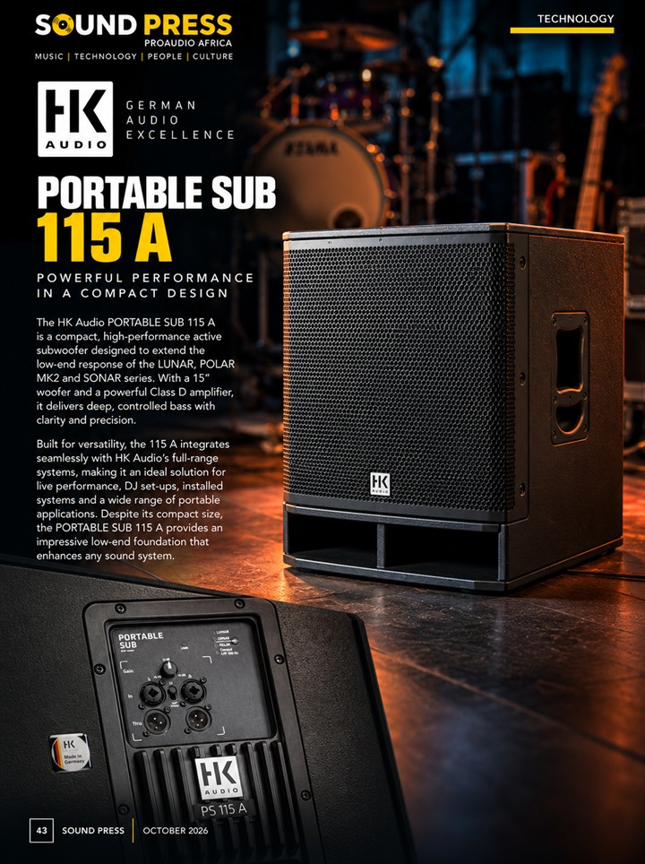 Proaudio Sound Press Magazine October 2026 HK Audio Portable Sub Series
