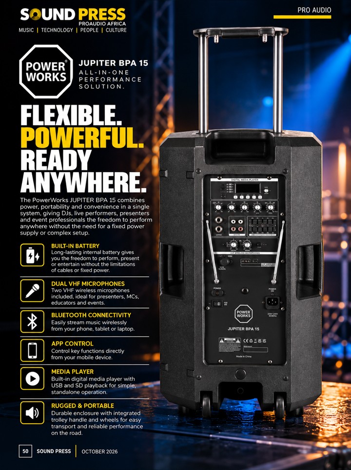 Proaudio Sound Press Magazine October 2026 Jupiter BPA 15