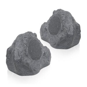 Sound Town ROCK-62G 6.5 Grey Outdoor Rock Speakers(Pair) - Front Pair