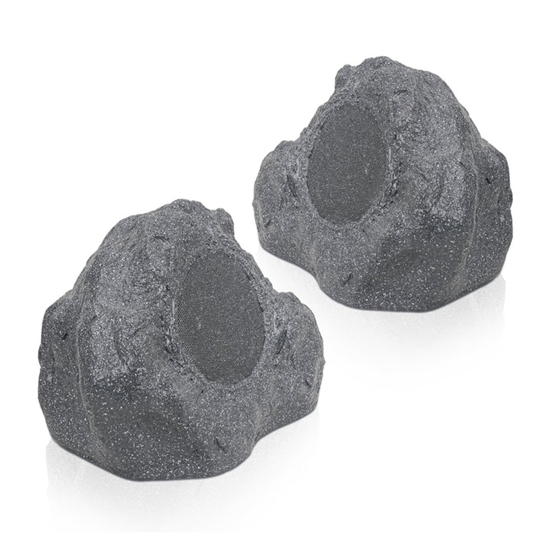 Sound Town ROCK-62G 6.5 Grey Outdoor Rock Speakers(Pair) - Front Pair
