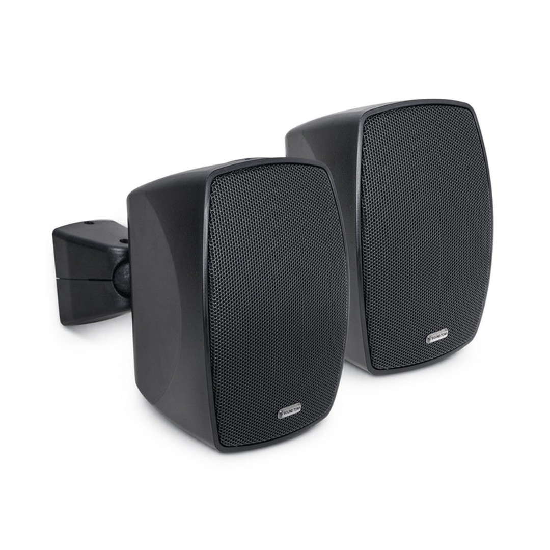 Sound Town VELA-3B 3 IP55 Black Surface-Mount Speakers - Front Left