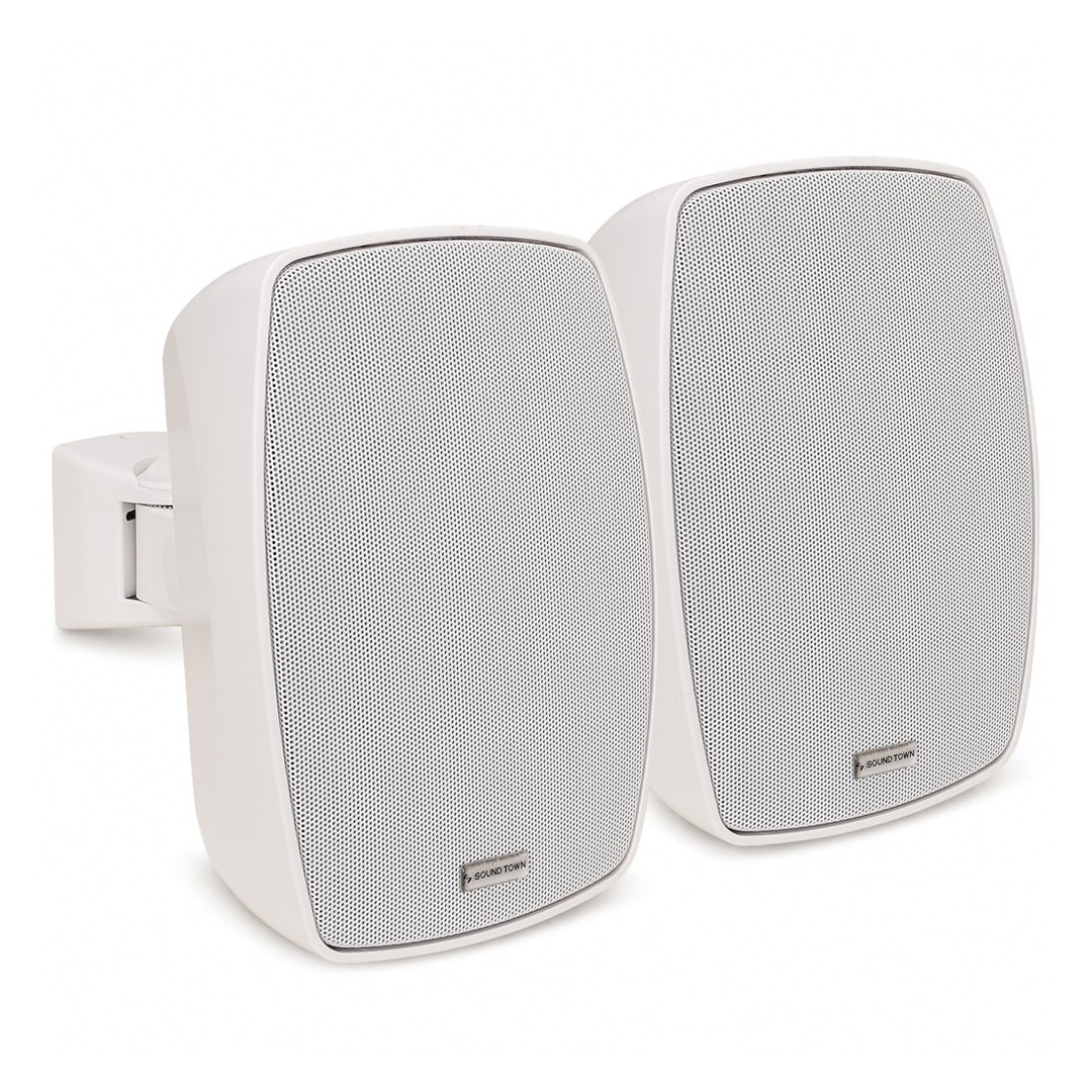 Sound Town VELA-5W 5.25 IP55 White Surface-Mount Speakers - Front Left