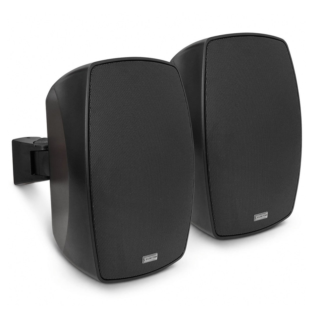 Sound Town VELA-6B 6.5 IP55 Black Surface-Mount Speakers - Front Left