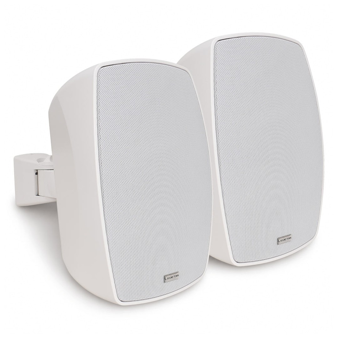 Sound Town VELA-6W 6.5 IP55 White Surface-Mount Speaker - Front Left