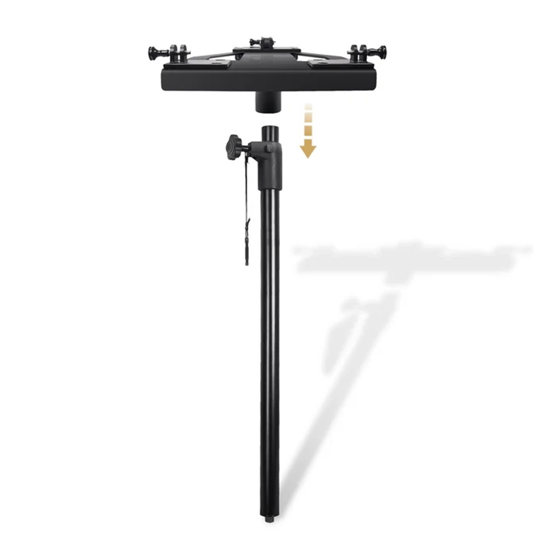 Sound Town ZETHUS-M3AD Speaker Pole and Mounting Adapter - Front